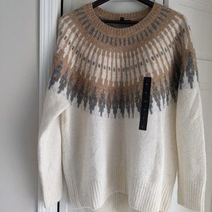 Fair isle alpaca blend sweater